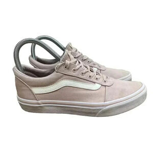 Vans Old Skool Shoes Pink Canvas Low Top Sneakers, Women’s Size 5
